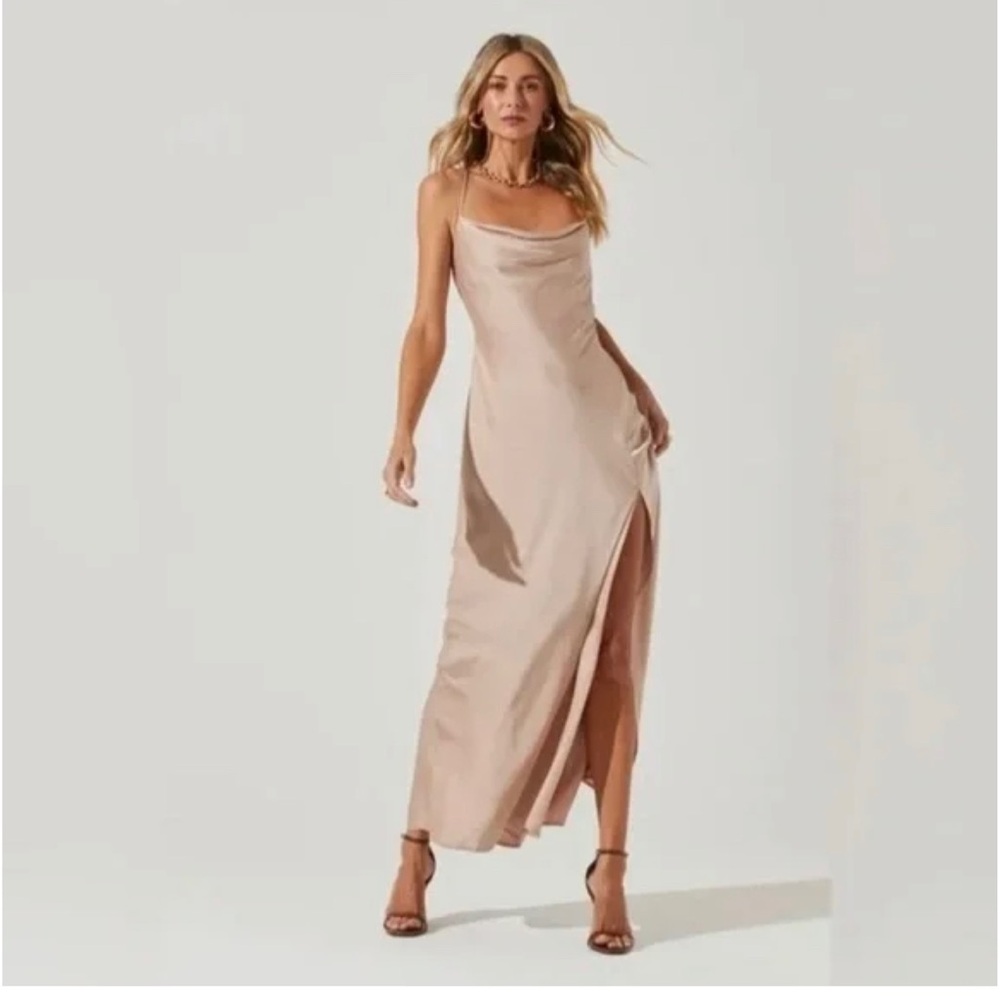 Astr The Label Palisades Cowl Neck Maxi Dress